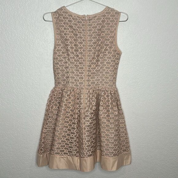 NWT Red Valentino Pink Ribbon Mesh A-Line Dress Size 2 Pink Blush - Picture 7 of 15